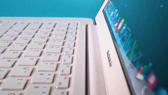 电子产品数码产品苹果电脑键盘特写视频素材视频素材模板下载