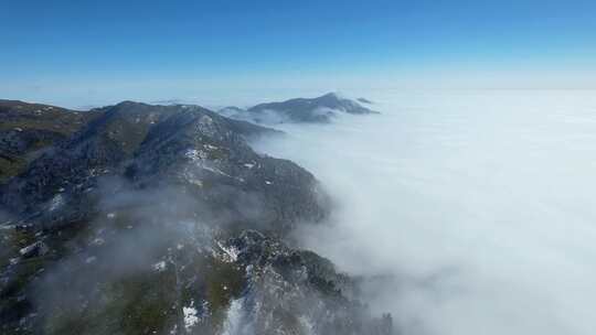 4K山峰云海自然风光