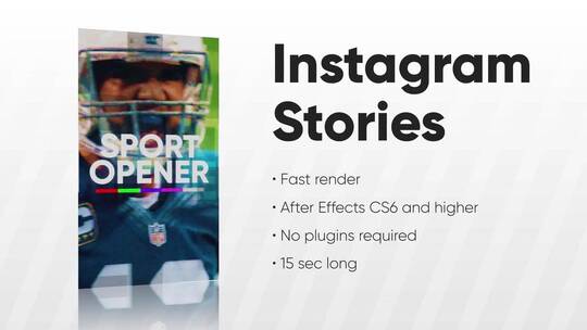 Instagram故事包图像清新动感时尚分屏AE模板