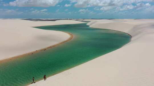 巴西东北部天堂的沙丘