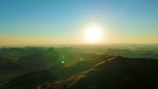 4K群山夕阳