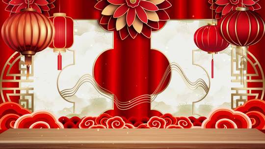 4K中国风古典戏曲相声舞台LED背景视频