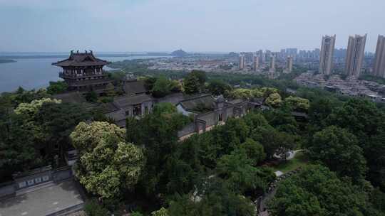 镇江北固山公园甘露寺航拍