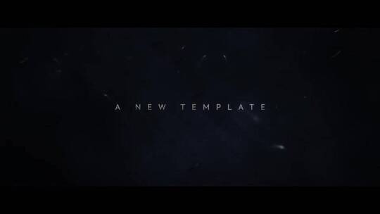 电影预告片整洁干净标题AE模板