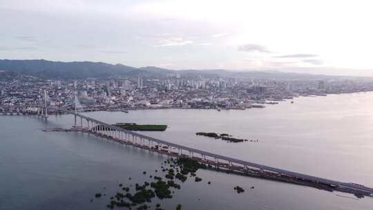 菲律宾共和国宿务市的无人机景观