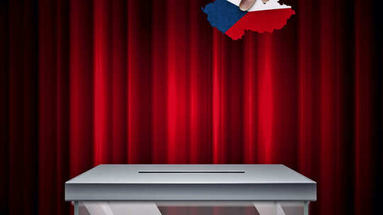 捷克共和国投票箱视频素材模板下载