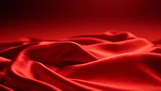 红色绸缎特写