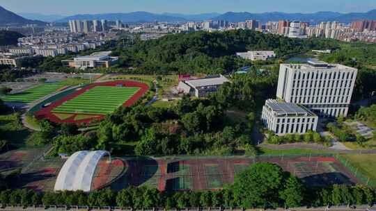 航拍福州大学旗山校区