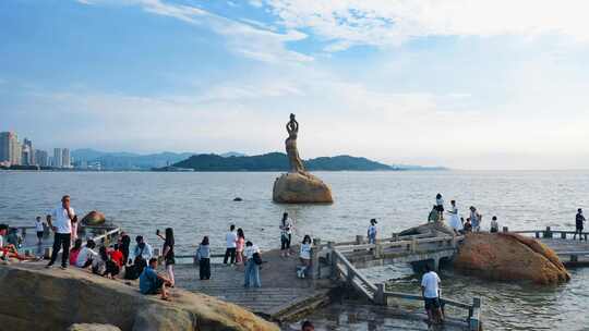 广东珠海城市风光航拍