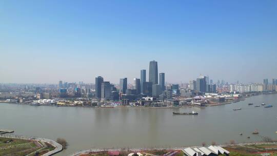 航拍上海徐汇西岸传媒港智能中心视频素材模板下载