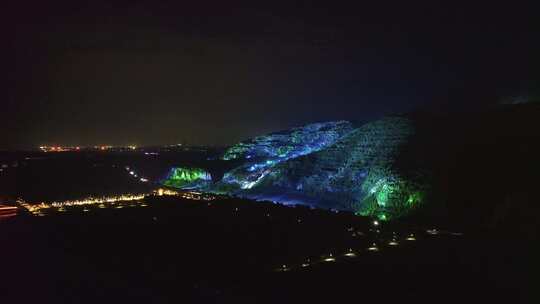 河南灵宝函谷关夜景