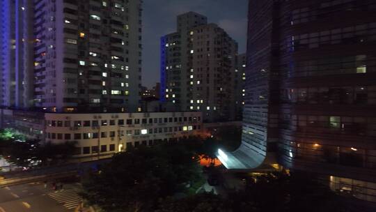 徐家汇夜景航拍