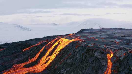 熔岩，火山，喷发，玄武岩