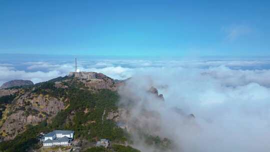 安徽黄山风景区唯美风景视频素材航拍