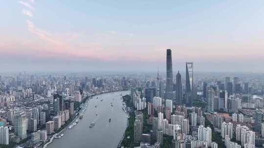 上海日出 上海夏天 陆家嘴 城市发展