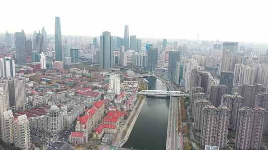 天津城市航拍地标