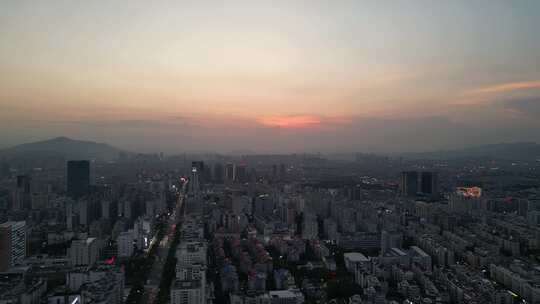 福建泉州大景泉州夜幕晚霞风光