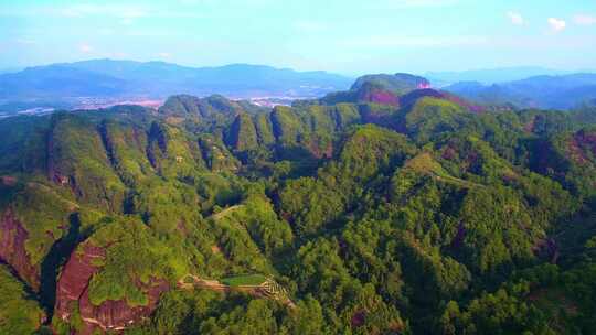 航拍武夷山大红袍母树三坑两涧岩茶茶园茶山