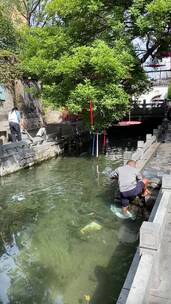 济南曲水亭街，老街道小桥流水家家泉水