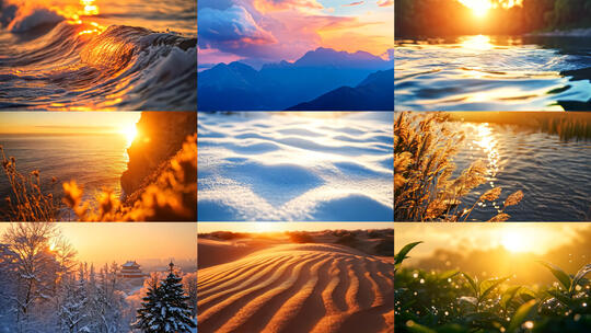 日出日落黄昏晨曦大自然唯美风景大合集6
