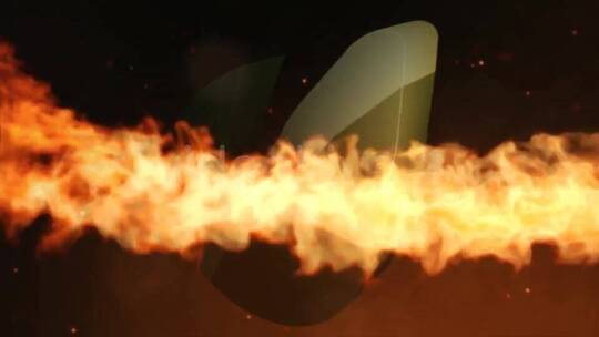 火焰燃烧龙明亮金色粒子logo演绎AE模板