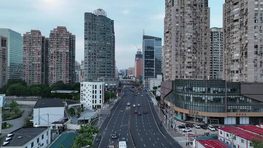 上海钦州北路航拍风光