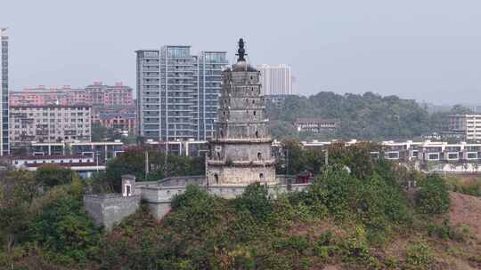 湖南衡阳来雁塔地标建筑航拍