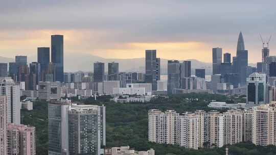 深圳湾南山区航拍