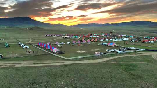 蒙古的惊人日落