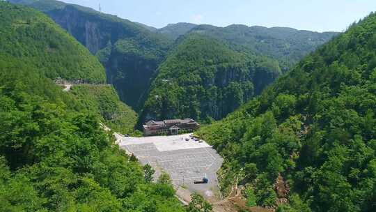 航拍恩施石门河景区