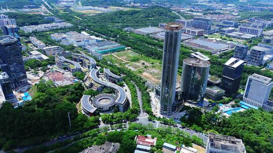 广东黄埔科学城周边航拍