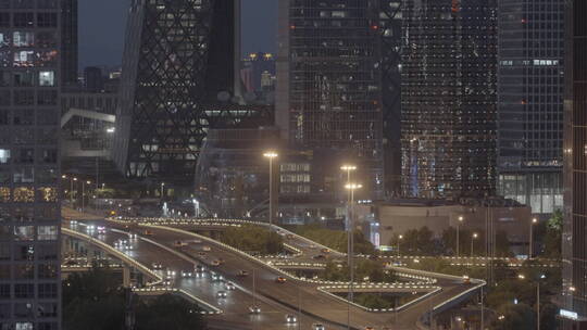 城市夜景车流 街道车流