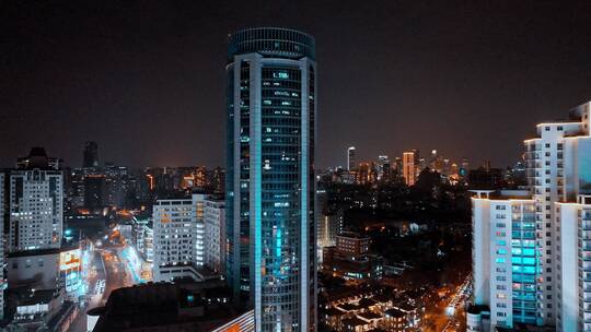 上海徐家汇商圈夜景