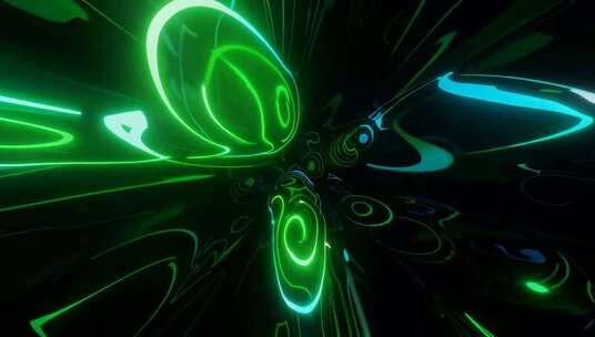动感绿色光效背景素材