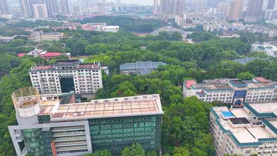 湖北武汉华中师范大学校园航拍大学高校学校