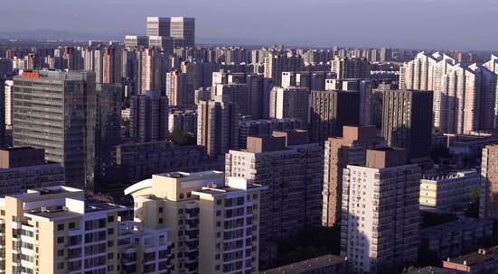 北京城市俯瞰空镜日出视频素材模板下载