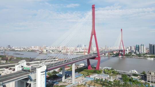 上海杨浦大桥4k航拍