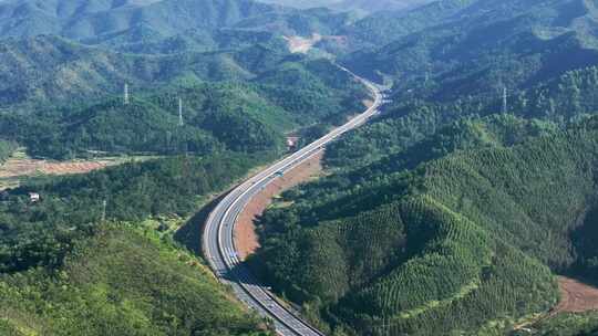 高速公路航拍