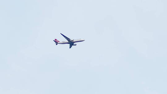 天空中飞行的飞机