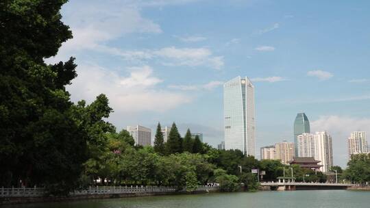 蓝天下的惠州风光视频素材模板下载