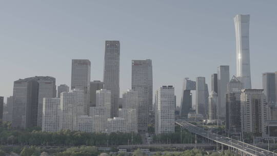 北京国贸 城市空镜视频素材模板下载