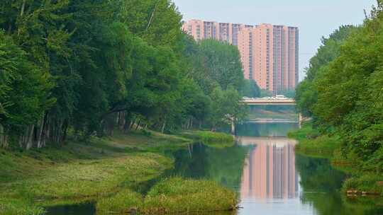 秋天的北京城市公园风光