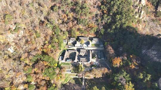 航拍辽宁千山大安寺