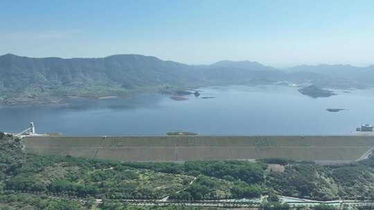 深圳光明区光明水库航拍光明湖绿水青山风光