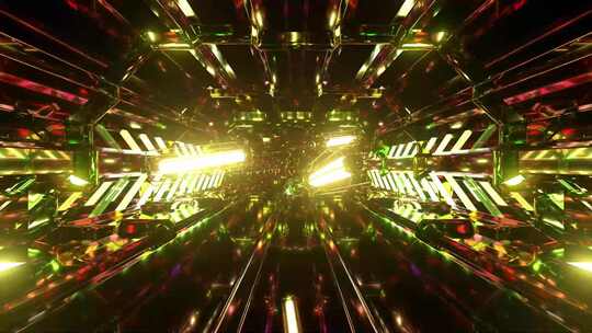 炫酷科技感光影隧道