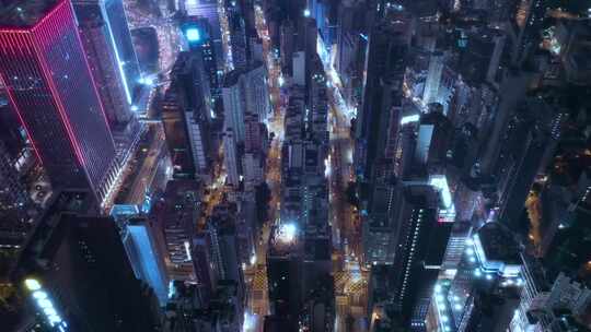 香港城市夜景视频素材模板下载