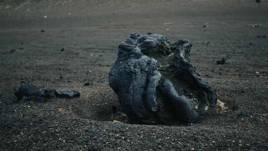 火山，石头，火山口，荒凉