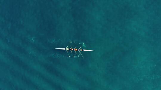 湖泊赛艇皮划艇视频素材模板下载