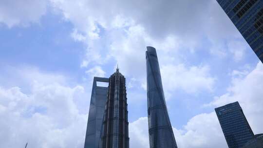 上海CBD高楼延时
