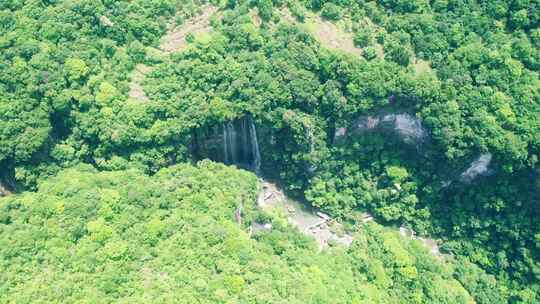 4K俯瞰三峡大瀑布5A景区自然风光航拍视频